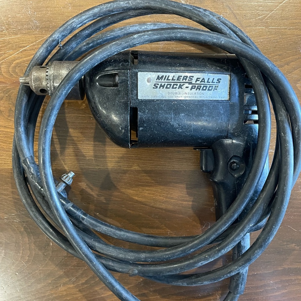 Millers Falls Shock-Proof Electric Drill 3/8”
